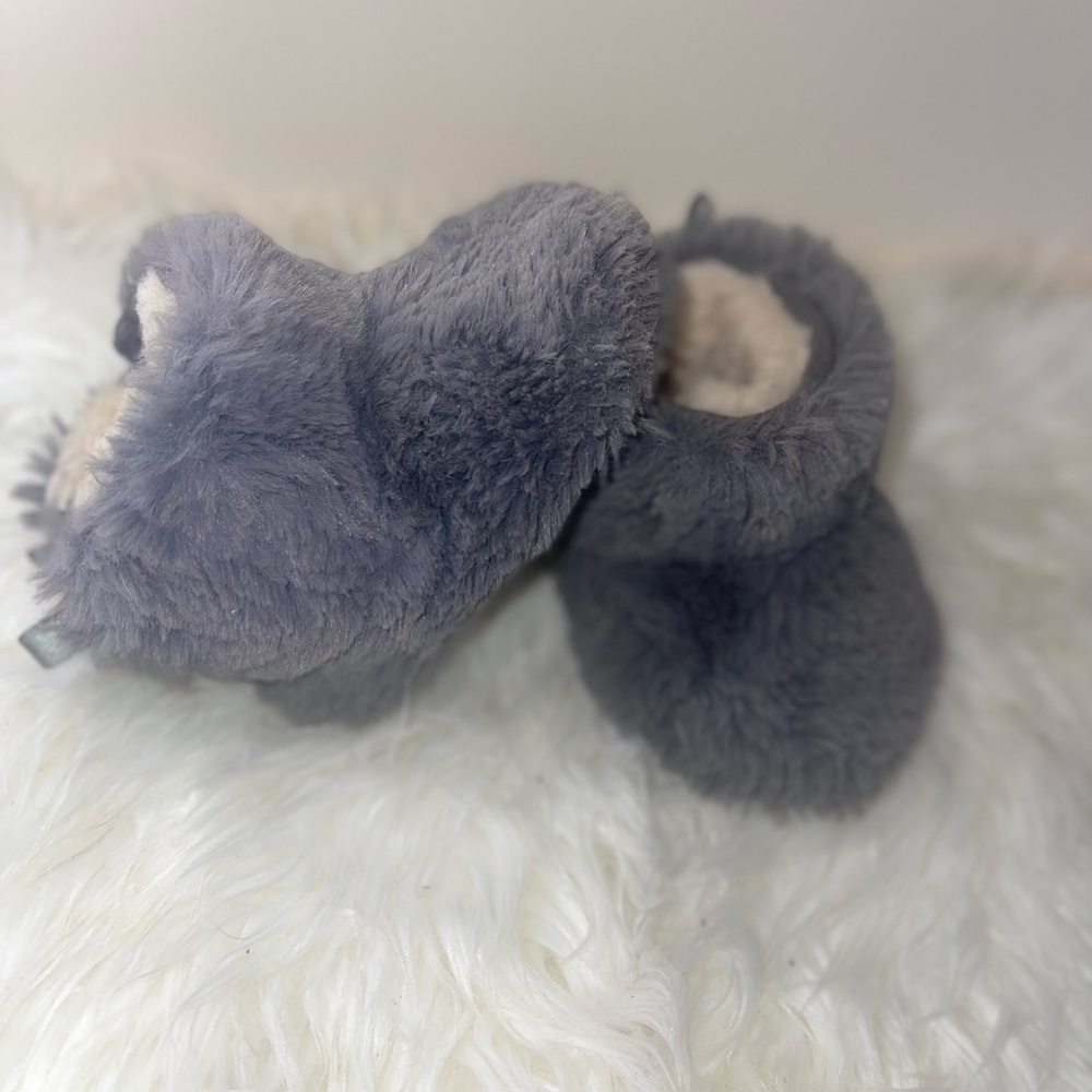 Fuzzy Faux Fur Bow Tie UGG Boots